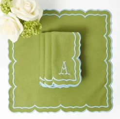 Fleur Green Napkins (Set of 4)