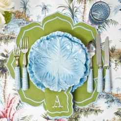 Fleur Green Placemats (Set of 4)