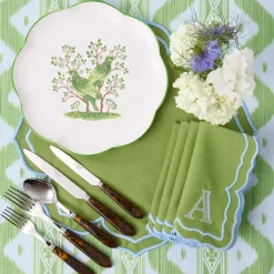Fleur Green Placemats (Set of 4)