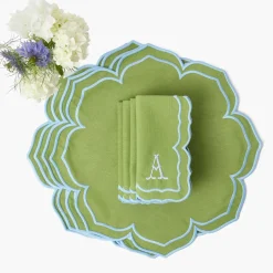 Fleur Green Placemats (Set of 4)