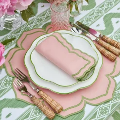Fleur Pink Placemats & Napkins (Set of 4)