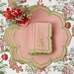 Fleur Pink Placemats & Napkins (Set of 4)