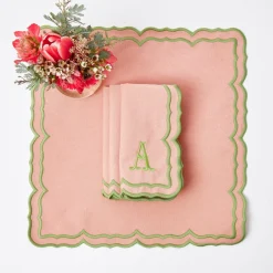 Fleur Pink Placemats & Napkins (Set of 4)