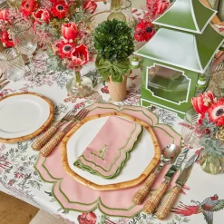 Fleur Pink Placemats & Napkins (Set of 4)