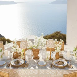 Fleur Sand Placemats & Napkins (Set of 4)