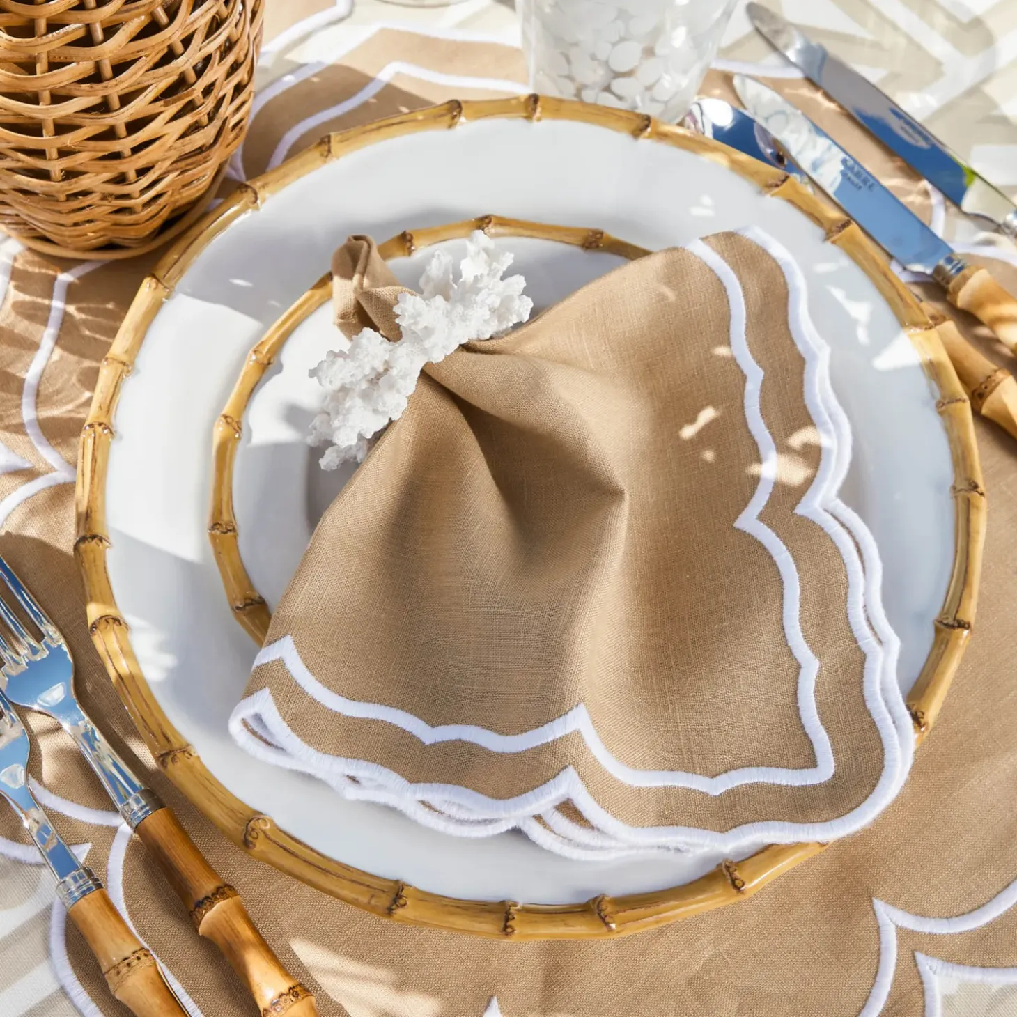 Fleur Sand Placemats (Set of 4)