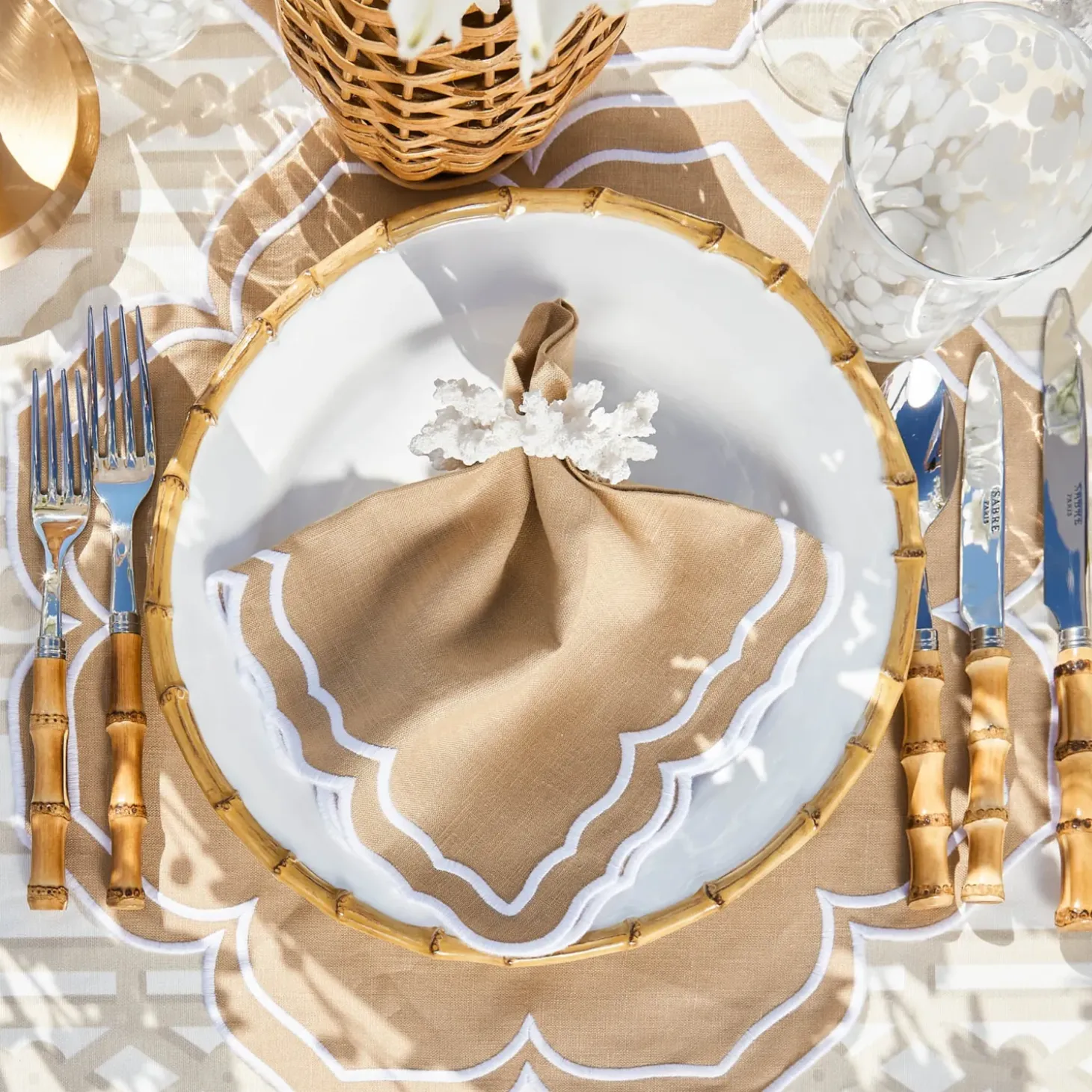 Fleur Sand Placemats (Set of 4)