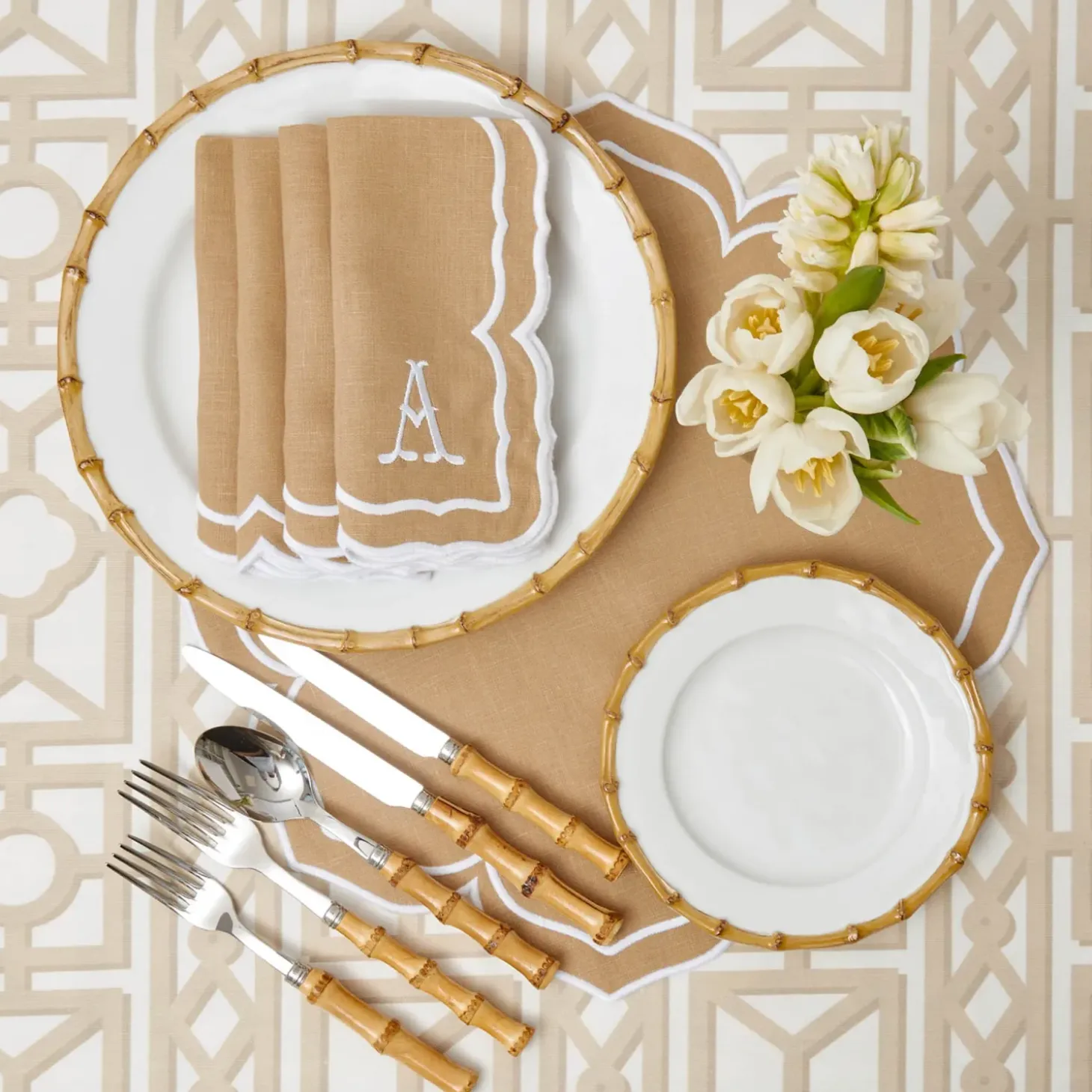 Fleur Sand Placemats (Set of 4)