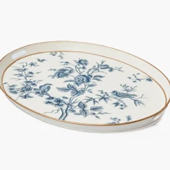 Floral Tole Oval Tray