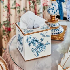 Floral Tole Tissue Box