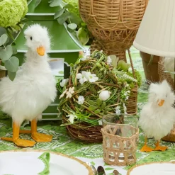 Floral Wicker Easter Egg (Pair)