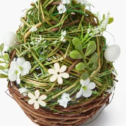 Floral Wicker Easter Egg (Pair)