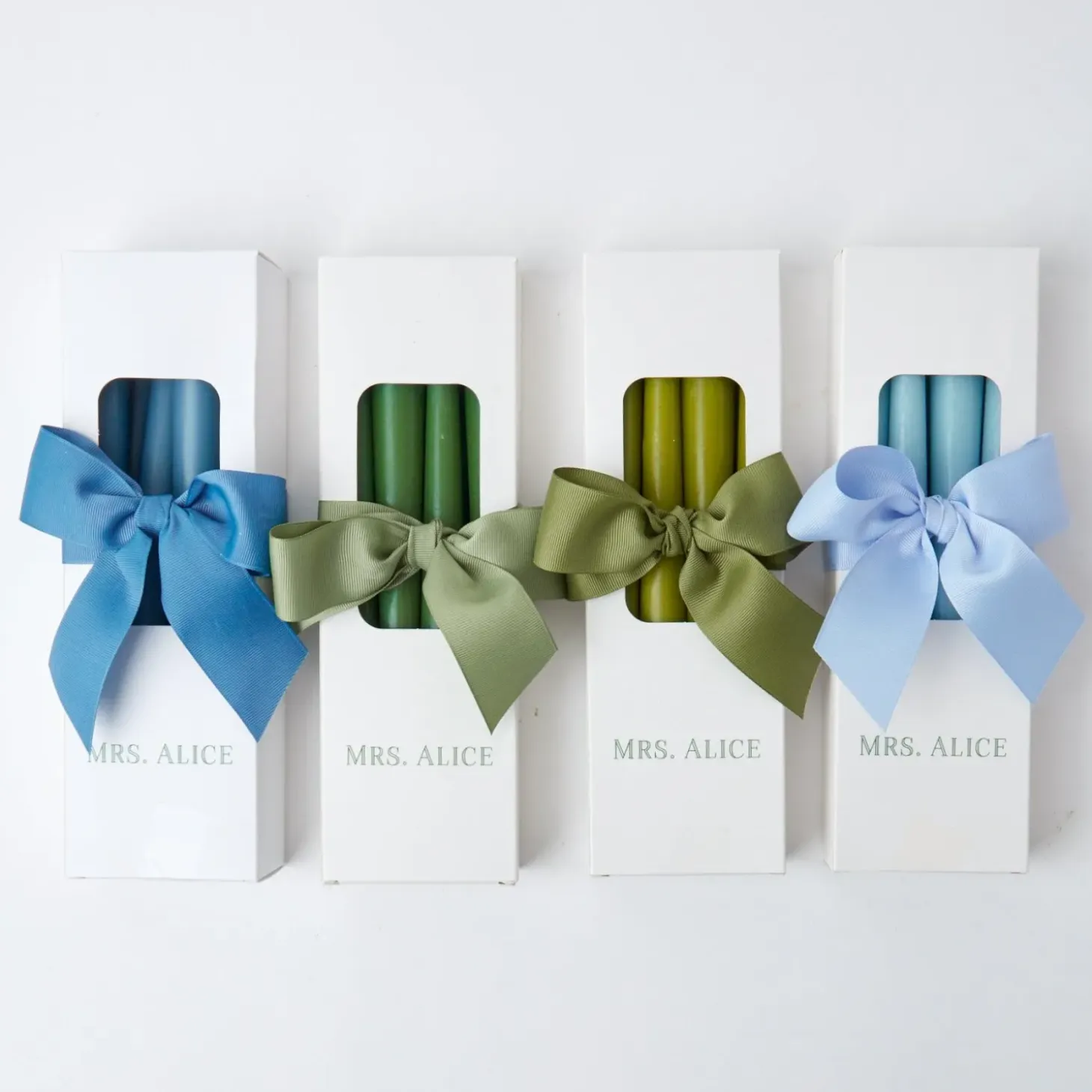 Forest Green Candles (Set of 8)
