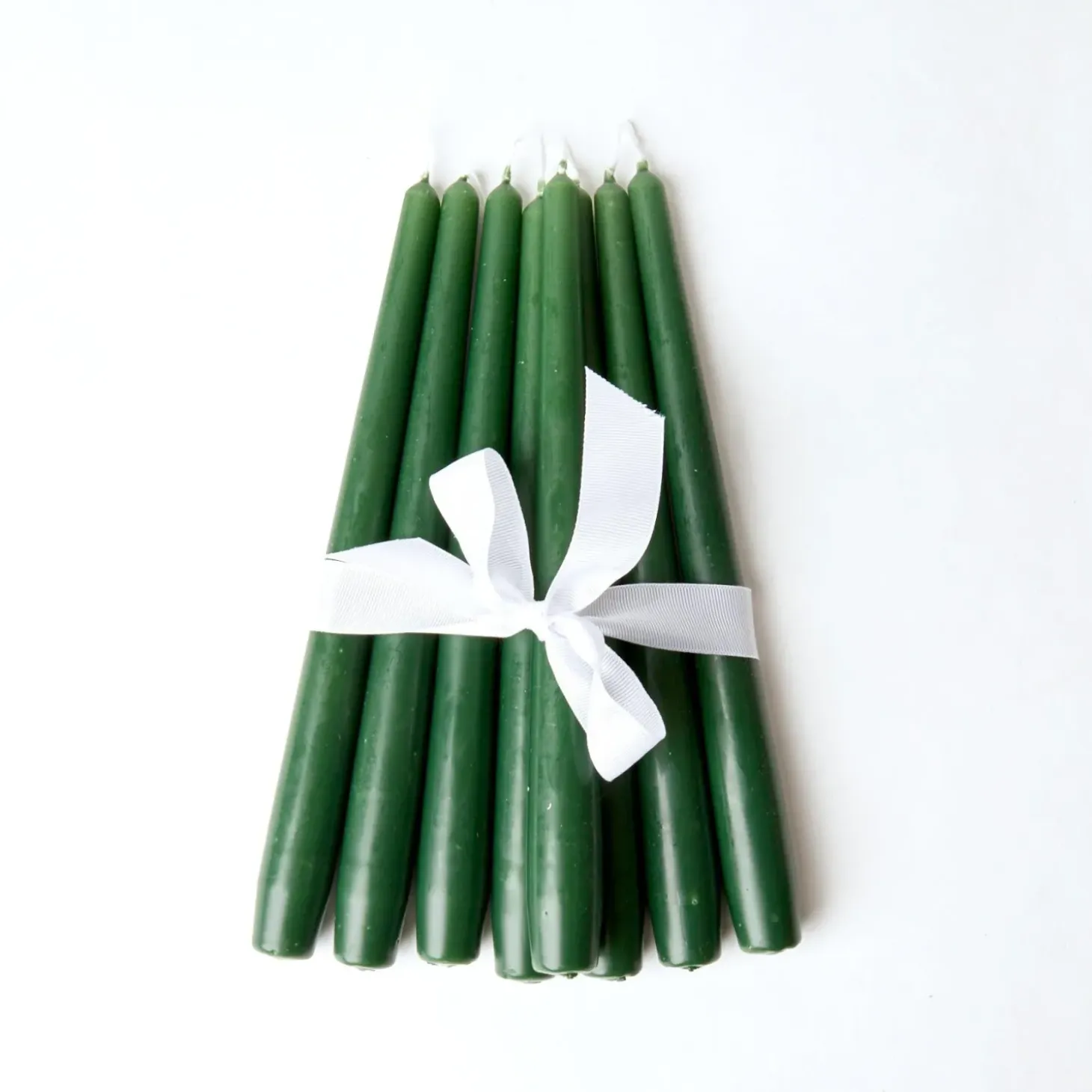 Forest Green Candles (Set of 8)