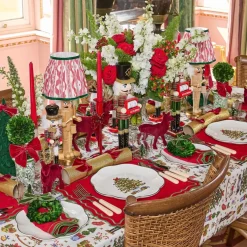 Forest Green Flocked Fir Tree (Pair)