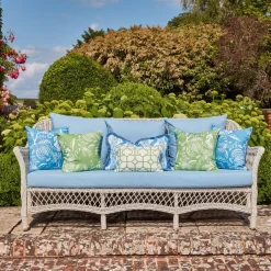 French Blue Chelsea Square Fabric