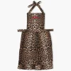 Frilled Leopard Apron