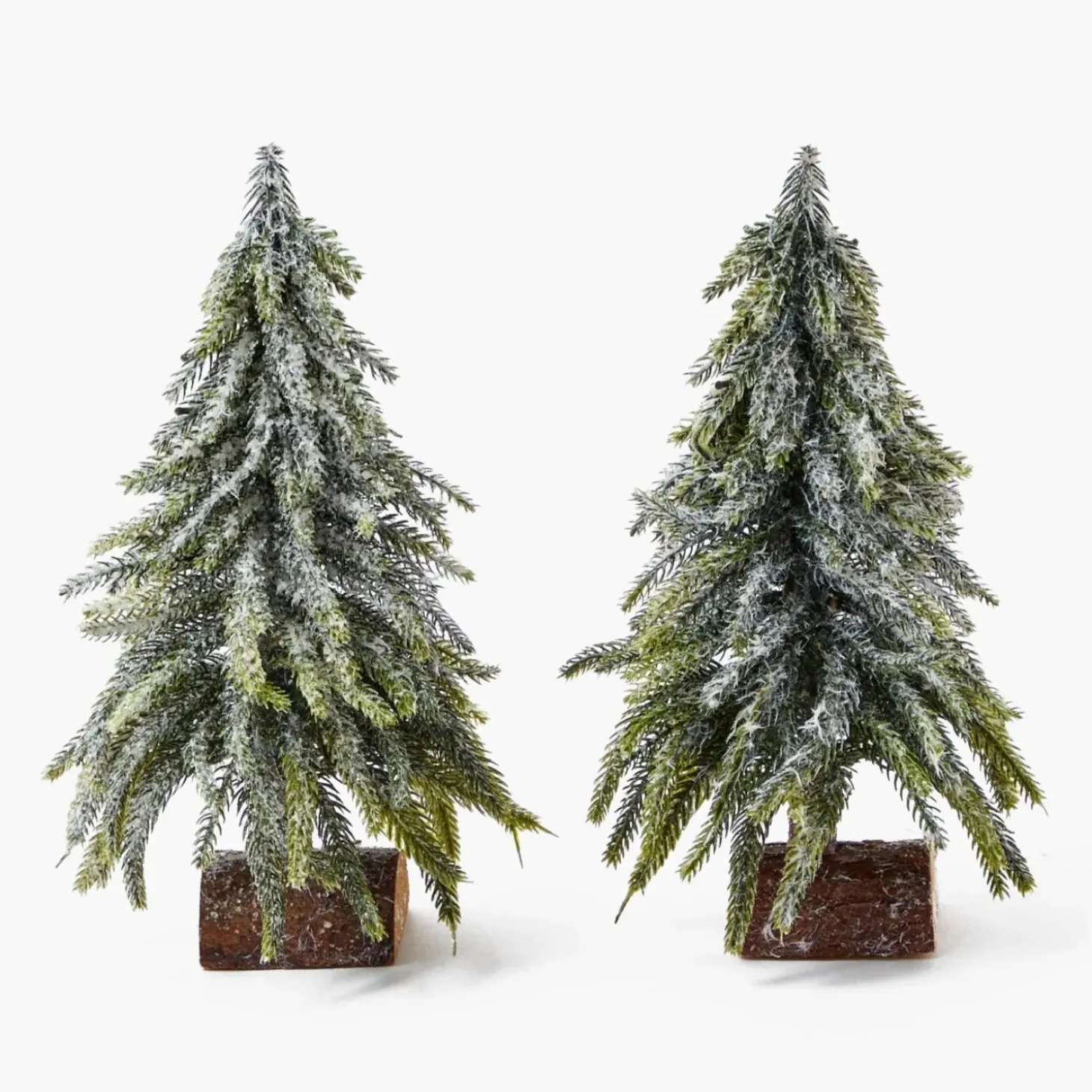 Frosted Fir Trees (Pair)