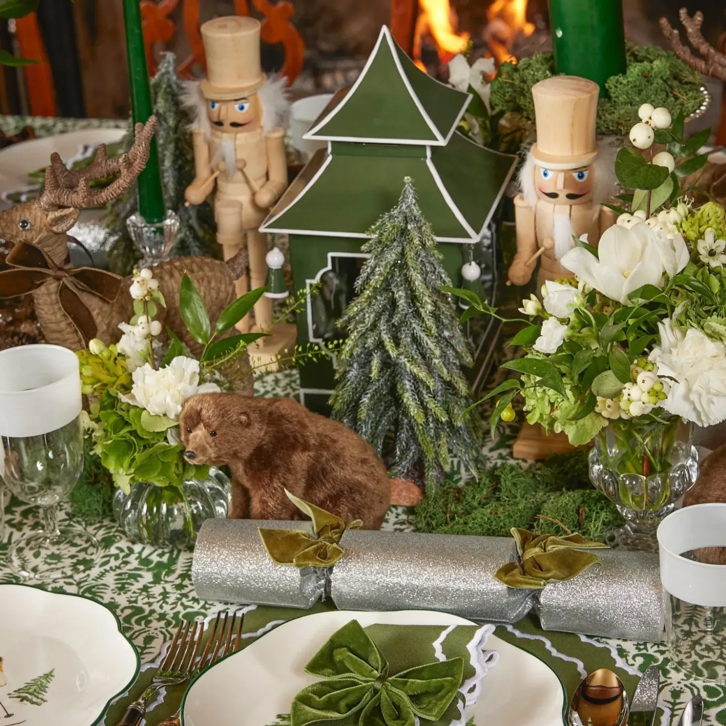 Frosted Fir Trees (Pair)