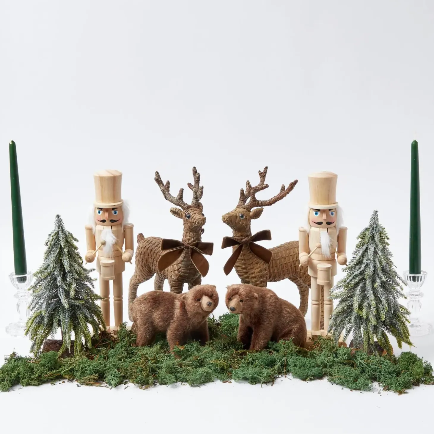Frosted Fir Trees (Pair)