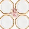 Geometric Bamboo Dinner Plate (Set of 4)
