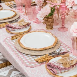 Geometric Bamboo Dinner Plate