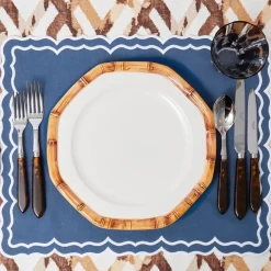 Geometric Bamboo Dinner Plate