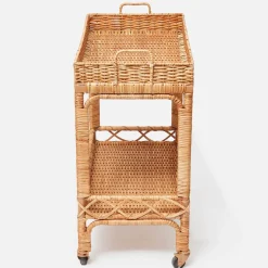 Giovanni Rattan Bar Cart