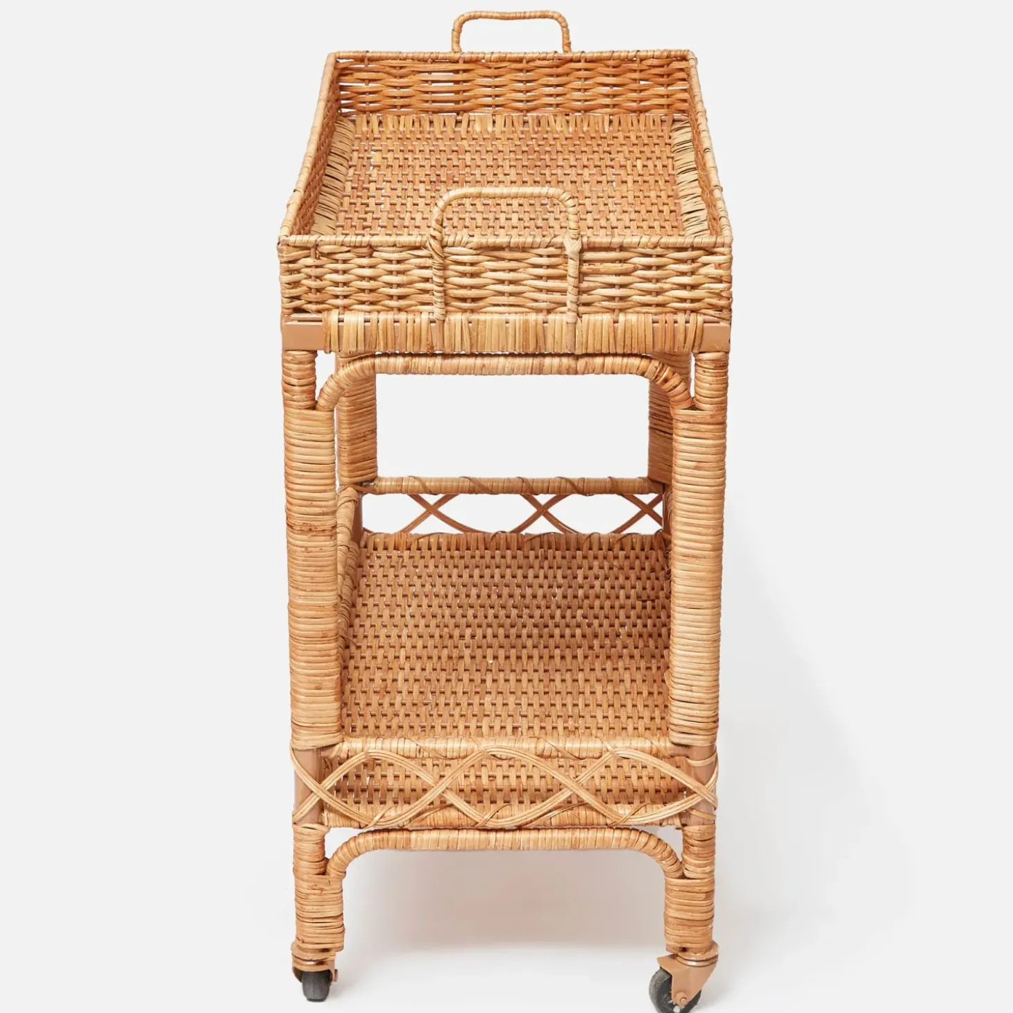 Giovanni Rattan Bar Cart