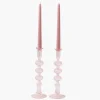 Gisele Pink Candle Holder (Pair)