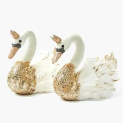 Giselle Glitter Swan (Pair)