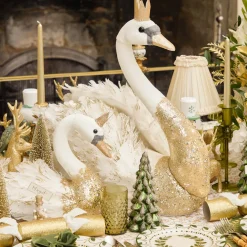 Giselle Glitter Swan (Pair)