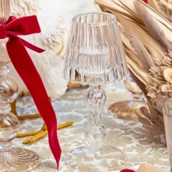 Glass Lantern Tea Light Holder (Pair) - 18cm