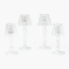 Glass Lantern Tea Light Holder Set