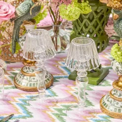 Glass Lantern Tea Light Holder Set