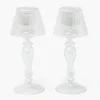 Glass Lantern Tea Light Holder (Pair) - 24cm