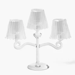 Glass Lantern Tealight Candleabra