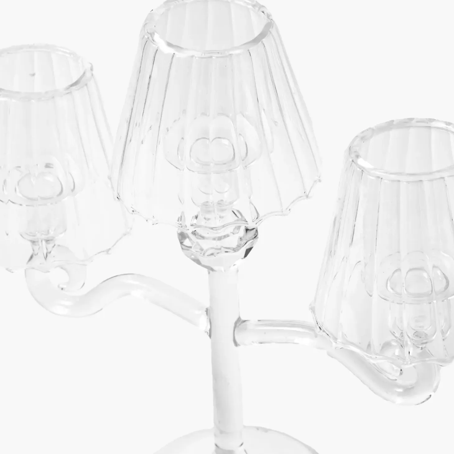 Glass Lantern Tealight Candleabra