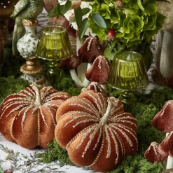 Glitter Velvet Pumpkin Family
