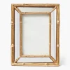 Gold Bamboo Mirror Photo Frame - 4"x6"