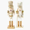 Gold Glitter Nutcracker (Pair)