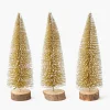 Gold Glitter Trees (Set of 3)