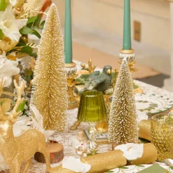 Gold Glitter Trees (Set of 3)