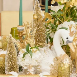 Gold Glitter Trees (Set of 3)
