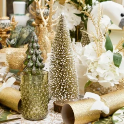 Gold Glitter Trees (Set of 3)