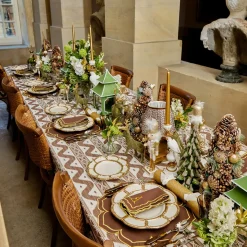 Gold Petal Bamboo Dinner & Starter Plates (Set of 8)