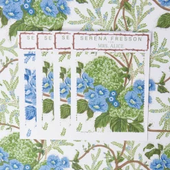 Green & Blue Lady Isabella's Garden Fabric