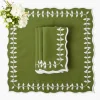 Green Bow Laurel Napkins (Set of 4)