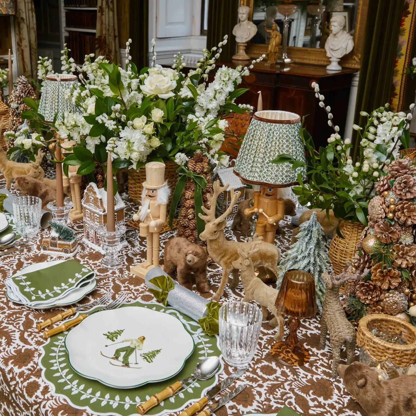 Green Bow Laurel Placemats (Set of 4)