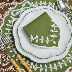 Green Bow Laurel Placemats (Set of 4)